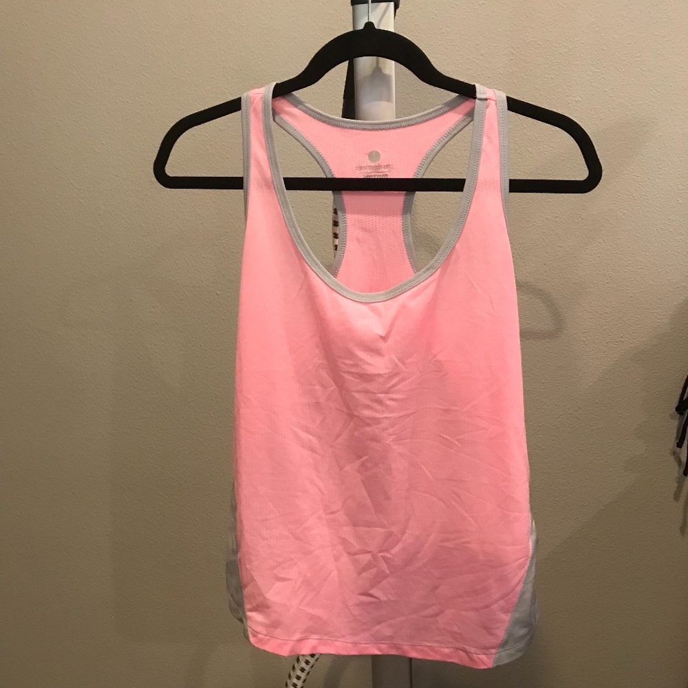 Pink and Gray exercise tank!